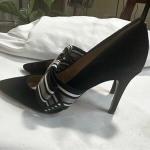 SAM EDELMAN Black Velvet Bow Pumps Size 9M